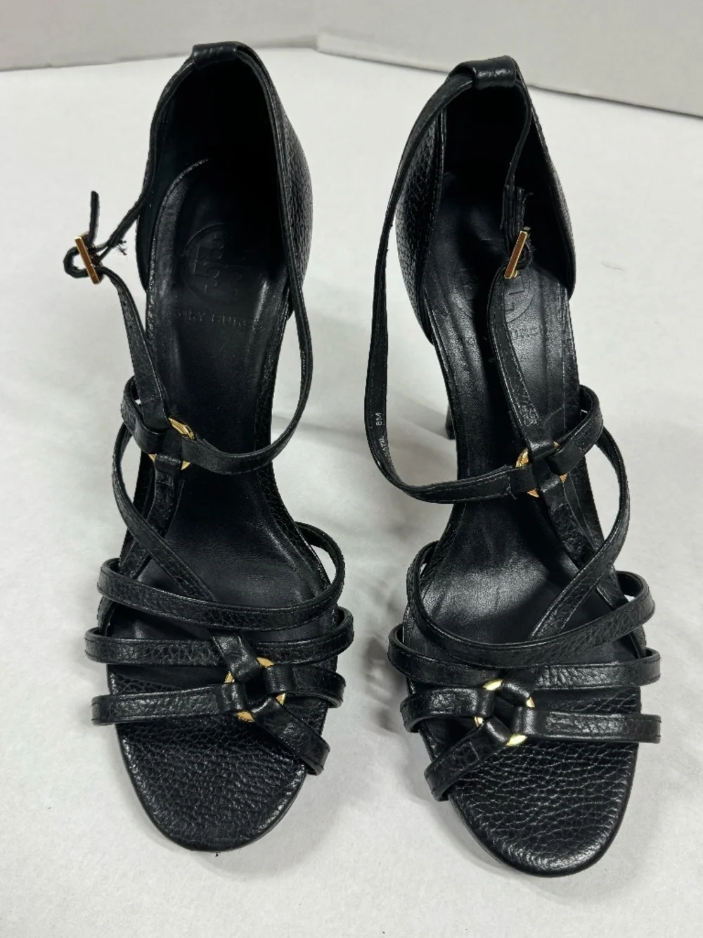 Tory Burch - Elizabella Strappy Heeled Sandals - Size 8.